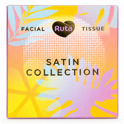 Косметичні серветки Ruta Satin Collection, 2 шари, 80 листів